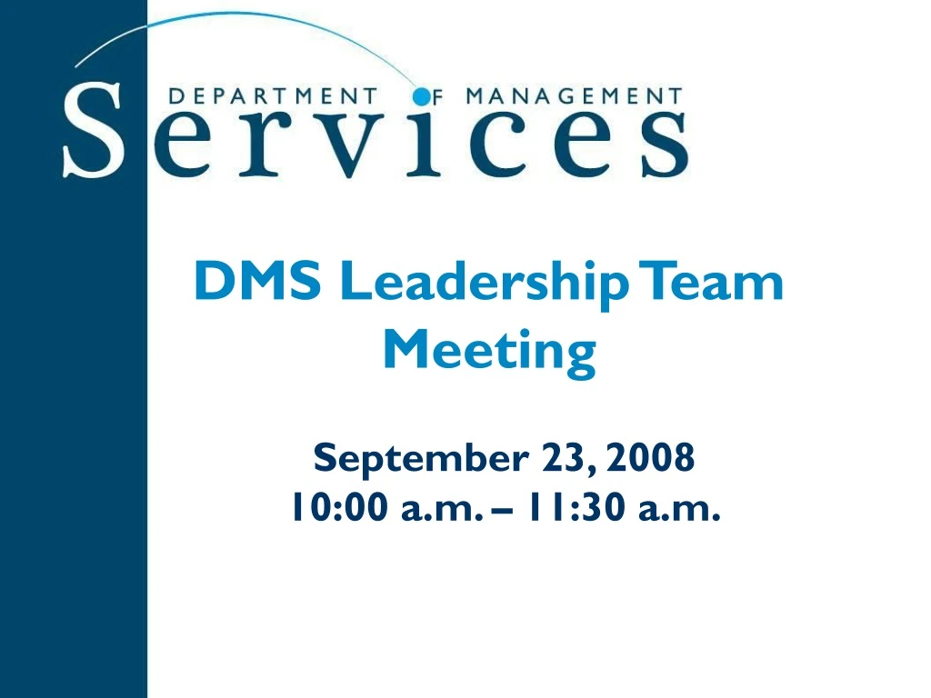 dms leadership team meeting