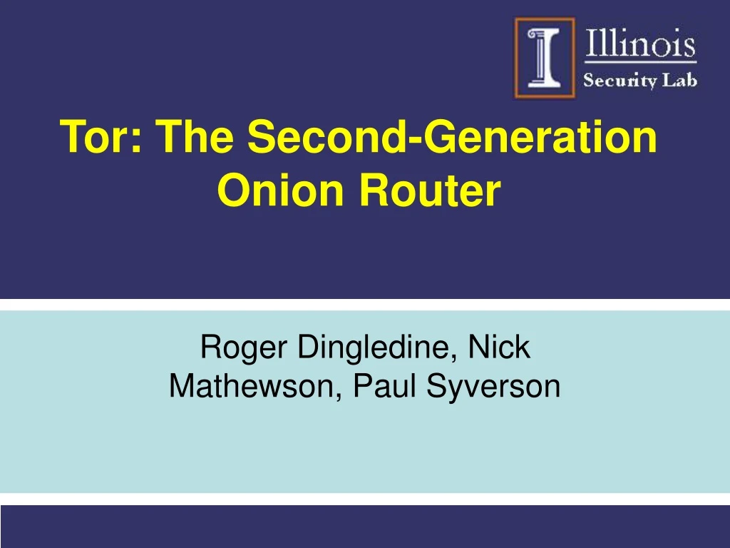 tor the second generation onion router