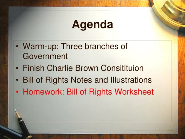 Agenda