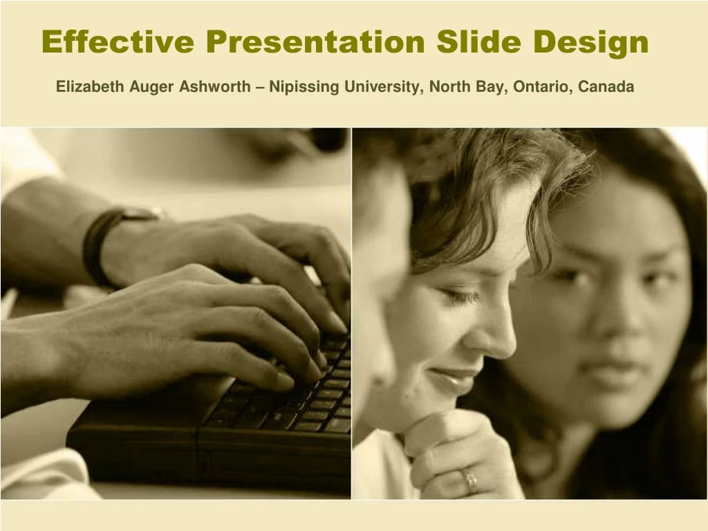 effective presentation slide design