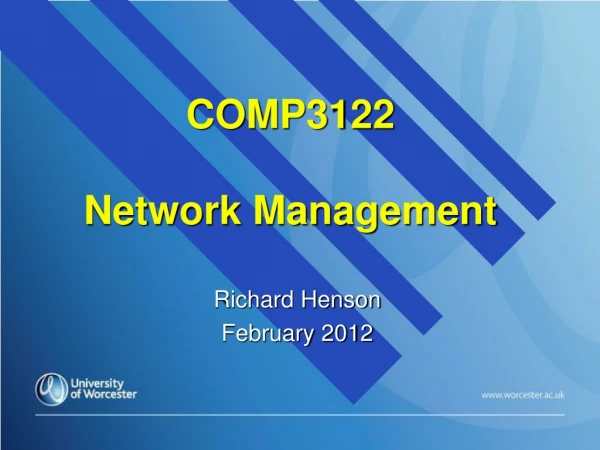 COMP3122 Network Management