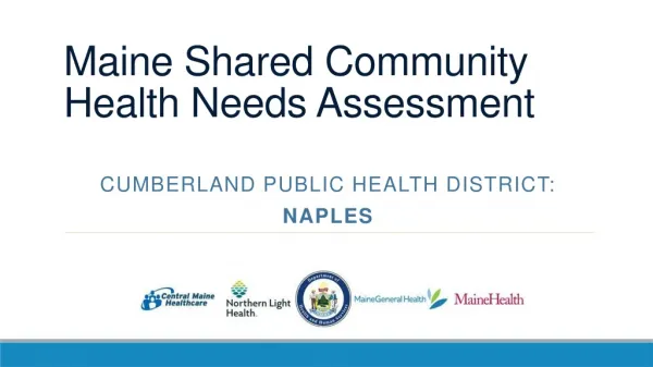 Maine Shared Community Health Needs Assessment