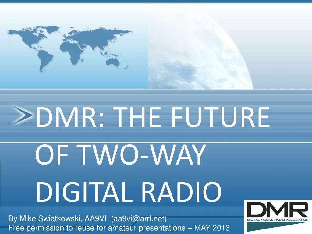 dmr the future of two way digital radio