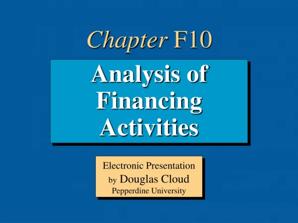 Analysis of Financing Activities
