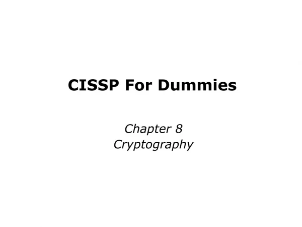 CISSP For Dummies