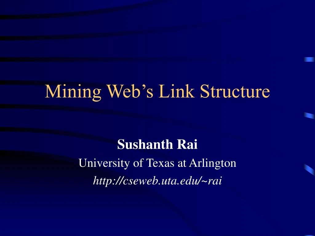 mining web s link structure