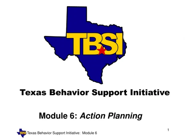 Module 6:  Action Planning
