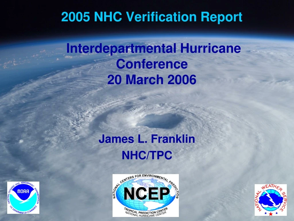 2005 nhc verification report interdepartmental hurricane conference 20 march 2006