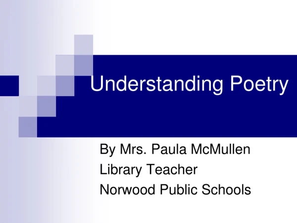 Understanding Poetry