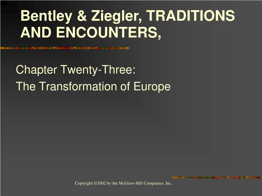 chapter twenty three the transformation of europe
