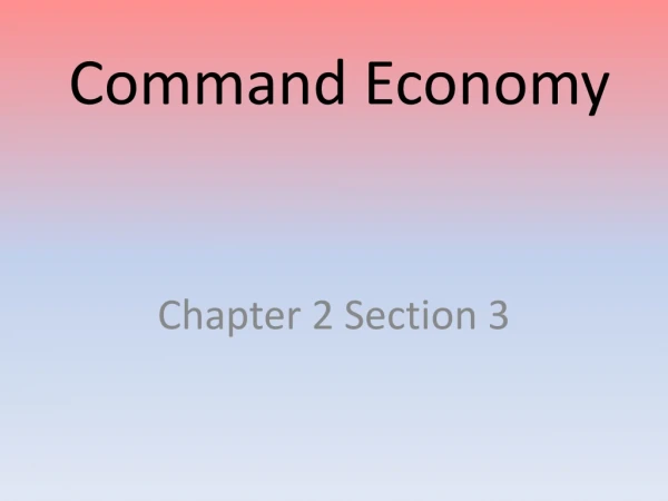 Command Economy