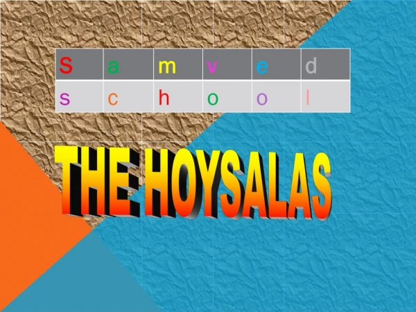 THE HOYSALAS