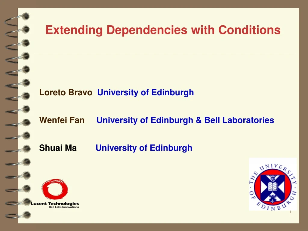 extending dependencies with conditions