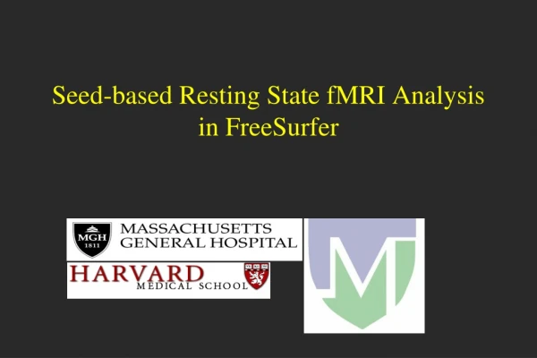 Seed-based Resting State fMRI Analysis  in FreeSurfer