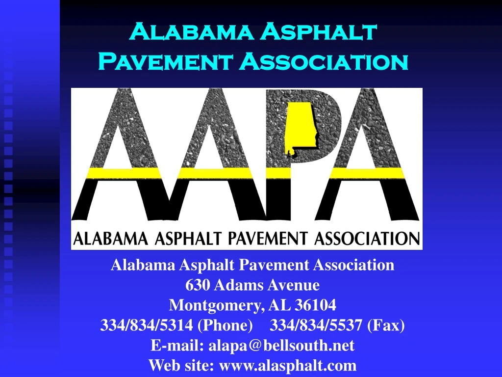 alabama asphalt pavement association