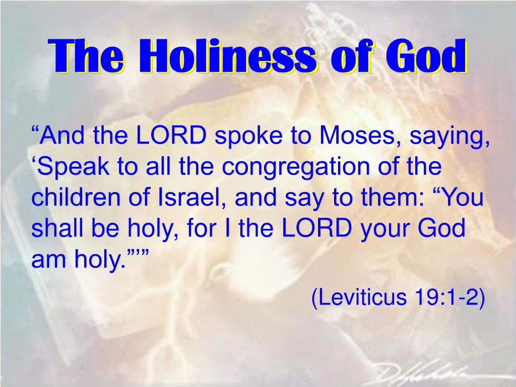 the holiness of god