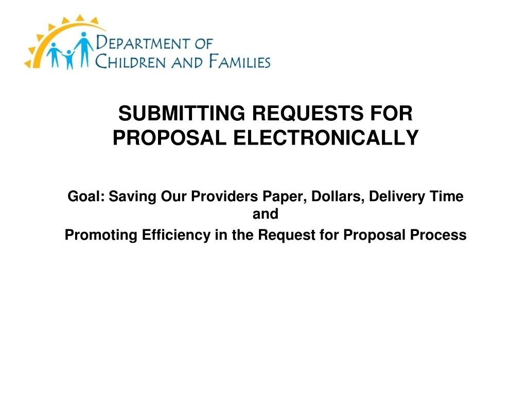 submitting requests for proposal electronically
