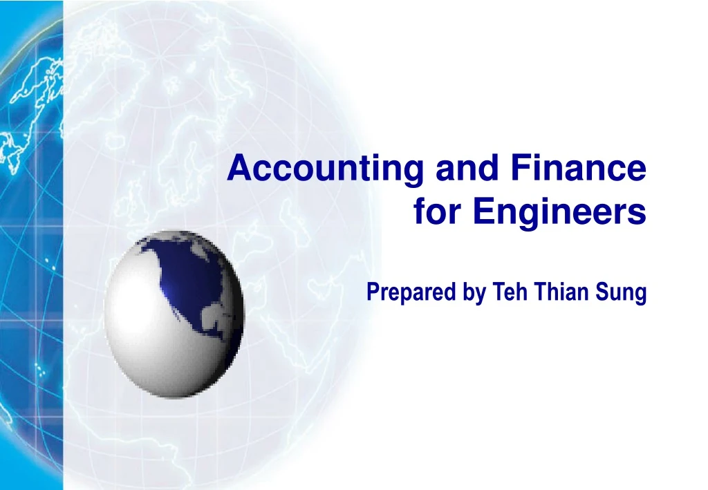 accounting and finance for engineers prepared