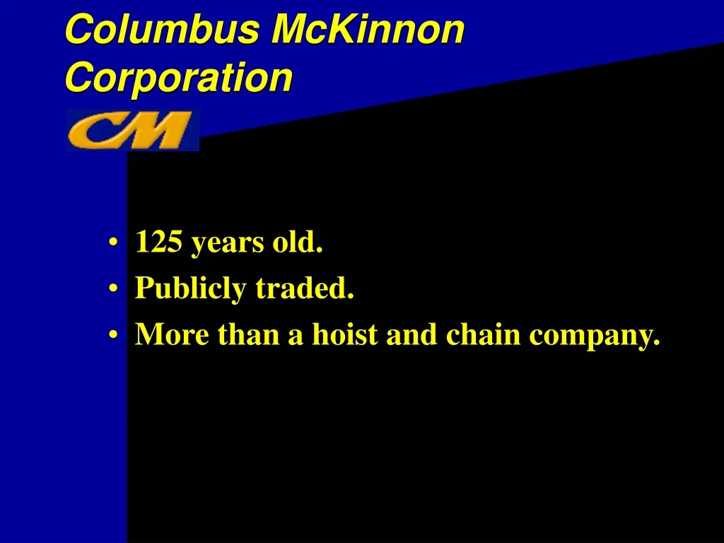 columbus mckinnon corporation