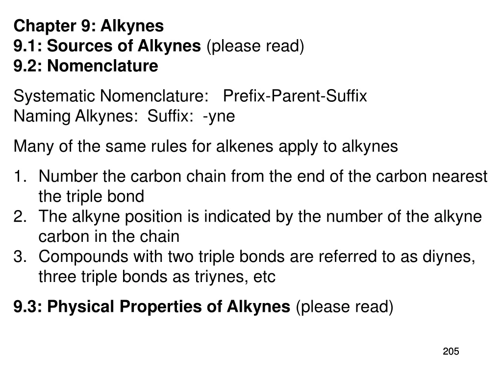 chapter 9 alkynes 9 1 sources of alkynes please