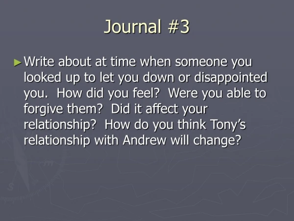 Journal #3