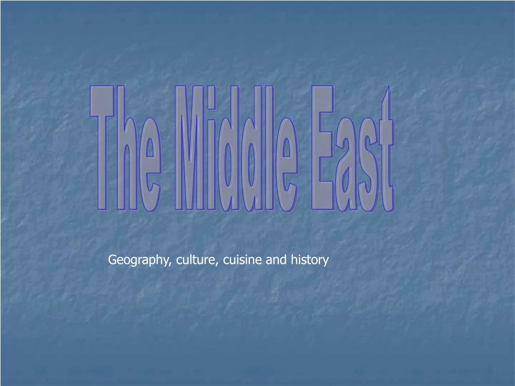 the middle east