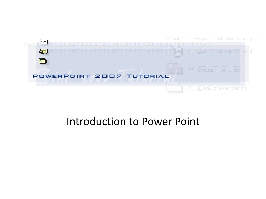 introduction to power point