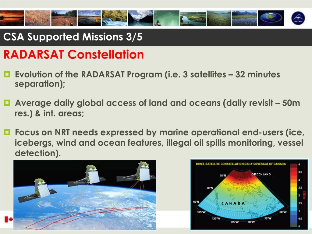radarsat constellation evolution of the radarsat