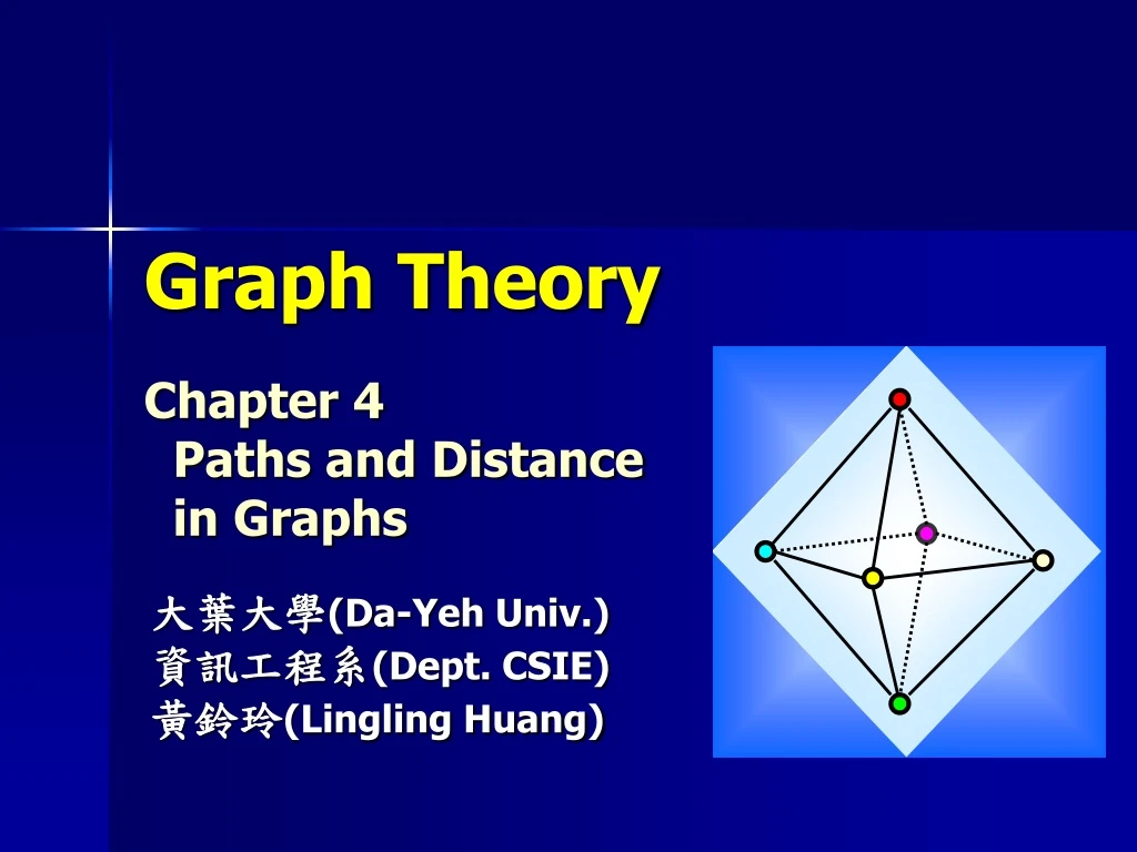 graph theory chapter 4 paths and distance in graphs