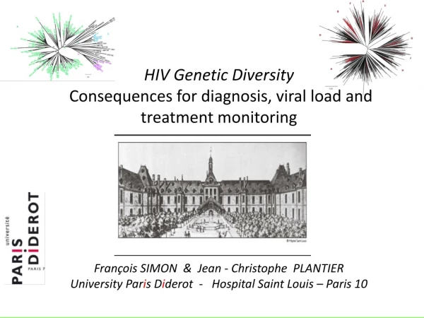HIV Genetic Diversity  Consequences for diagnosis, viral load and  treatment monitoring