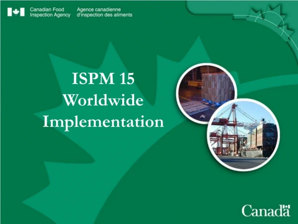 ISPM 15  Worldwide Implementation