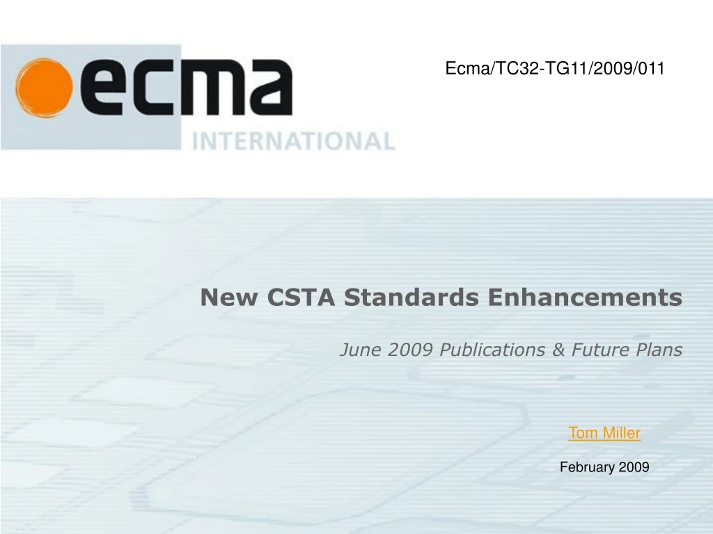 new csta standards enhancements