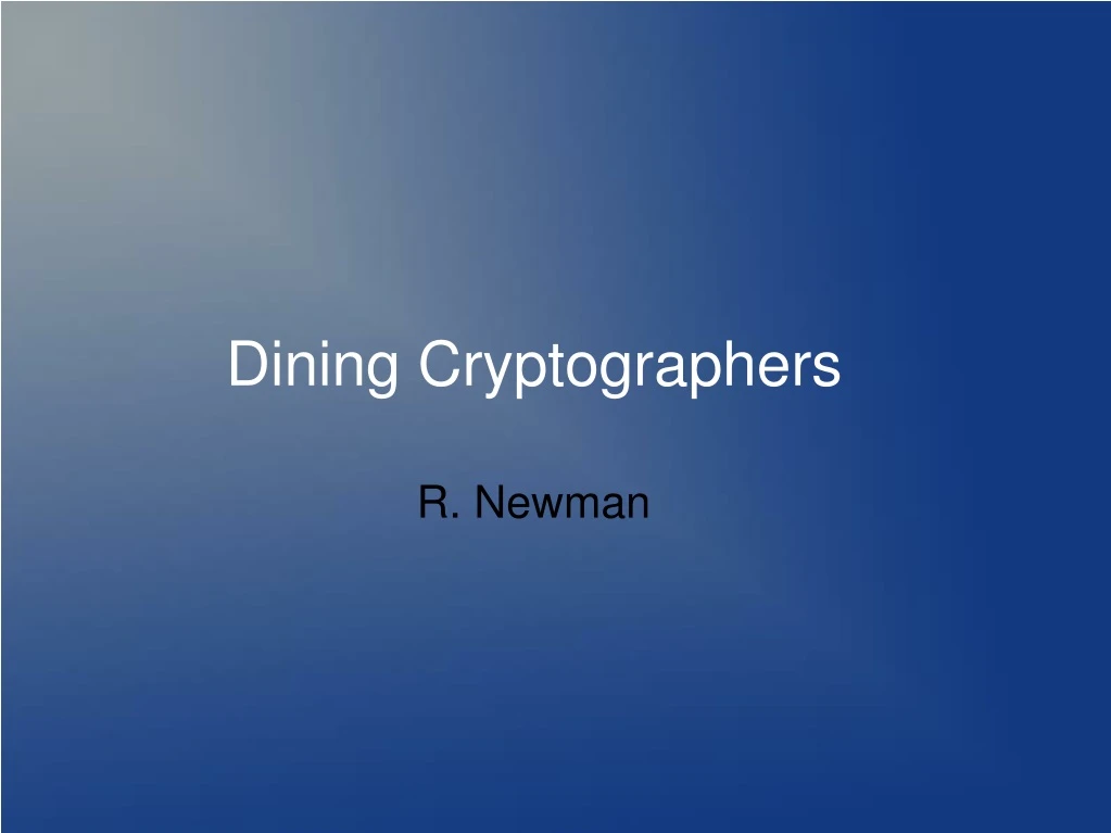 dining cryptographers