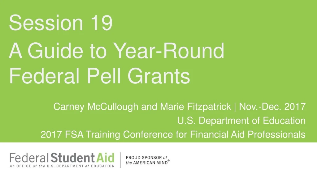 a guide to year round federal pell grants