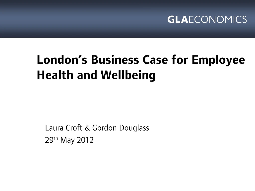 london s business case for employee health and wellbeing