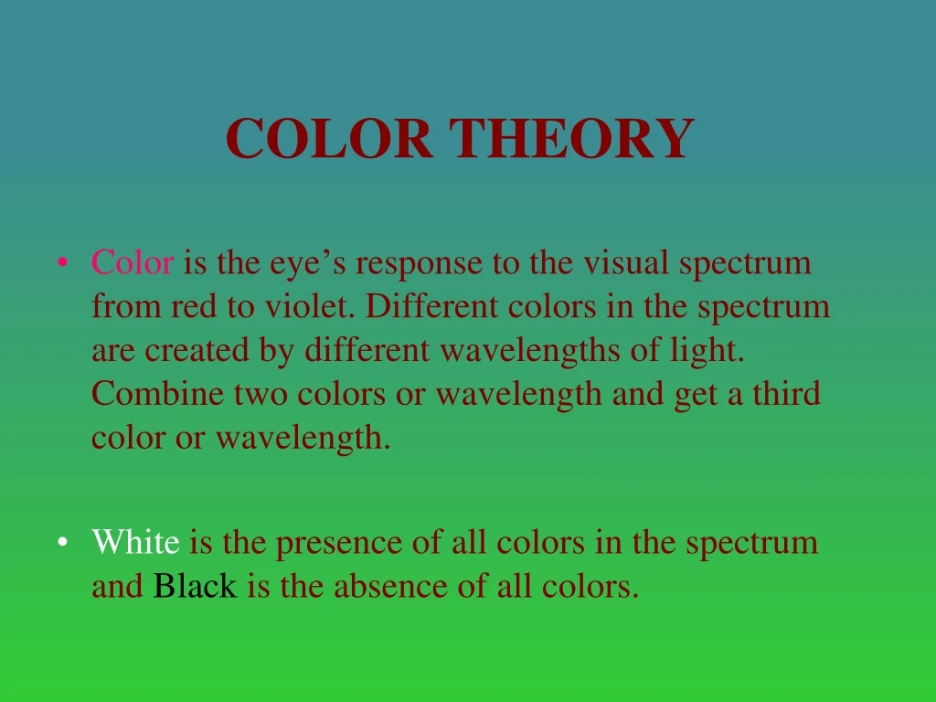 color theory