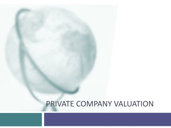 Private Company Valuation