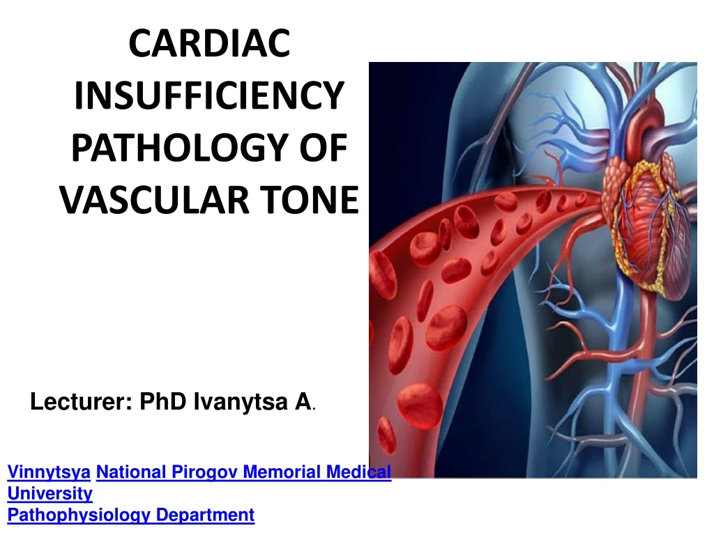 cardiac insufficiency pathology of vascular tone