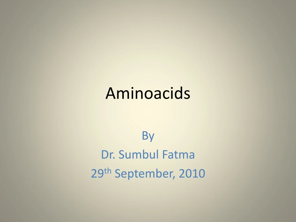 aminoacids