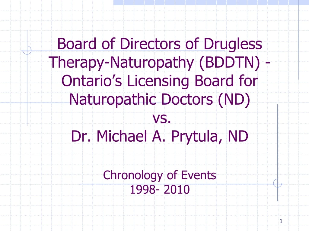 board of directors of drugless therapy