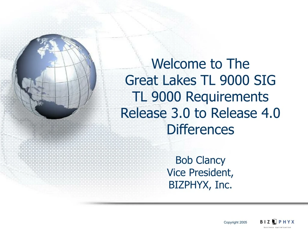 welcome to the great lakes tl 9000 sig tl 9000
