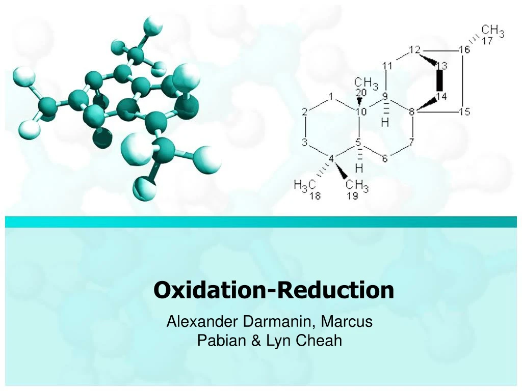 oxidation reduction