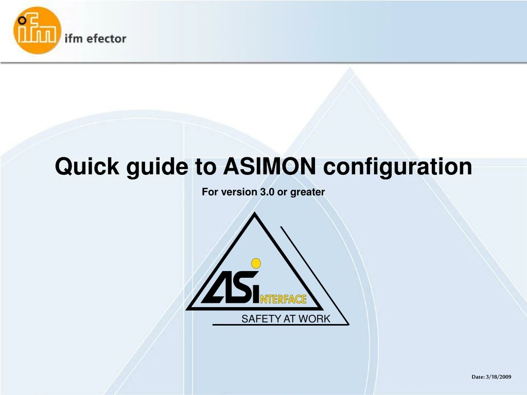 quick guide to asimon configuration for version