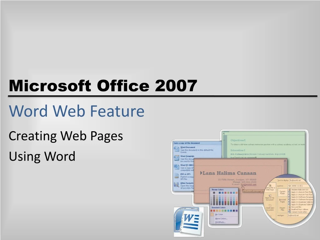 word web feature