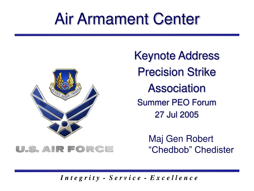 keynote address precision strike association summer peo forum 27 jul 2005