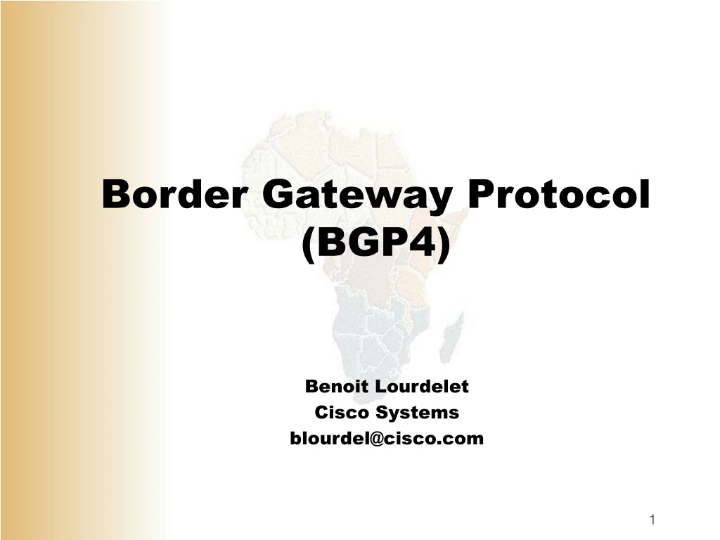 border gateway protocol bgp4