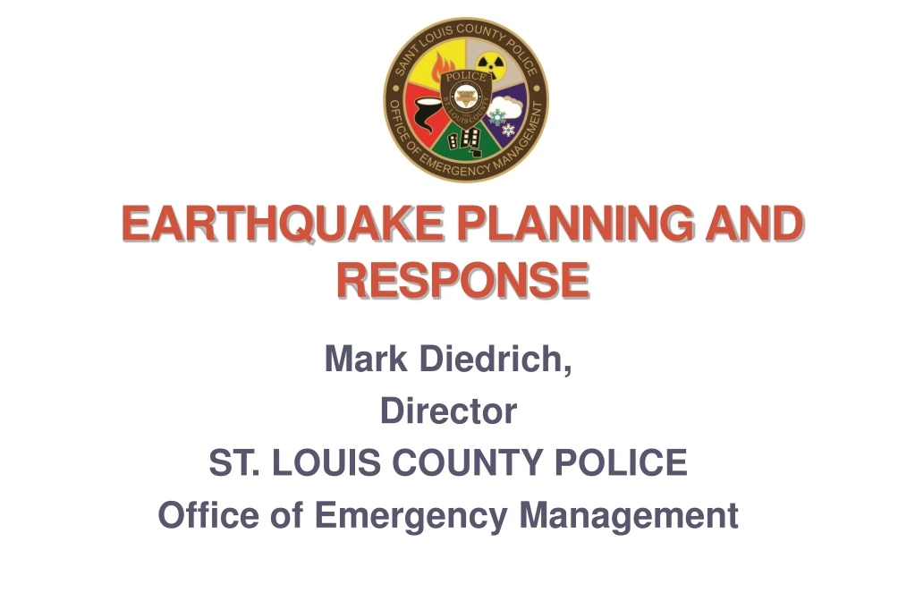 earthquake planning and response