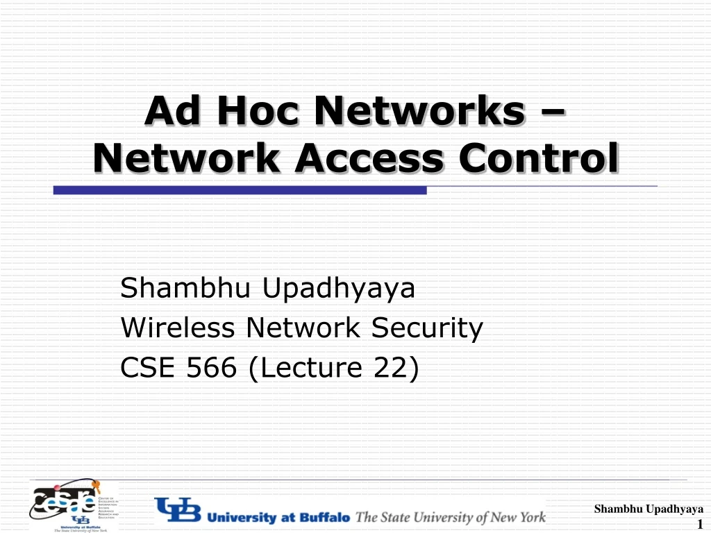 ad hoc networks network access control