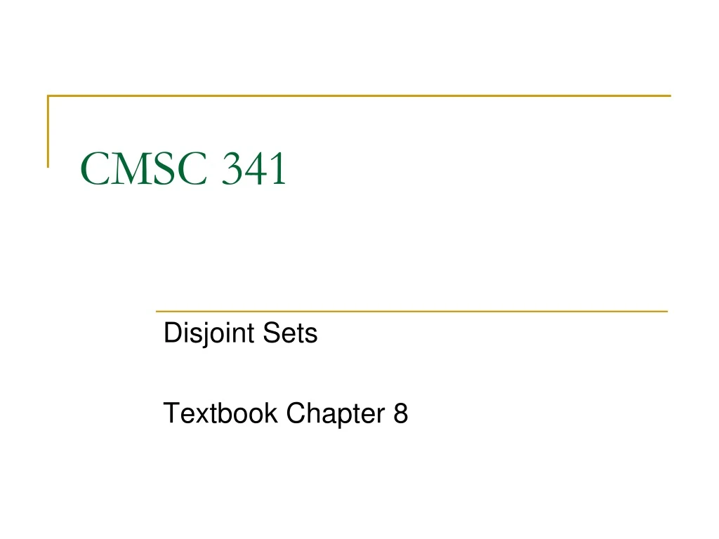 cmsc 341