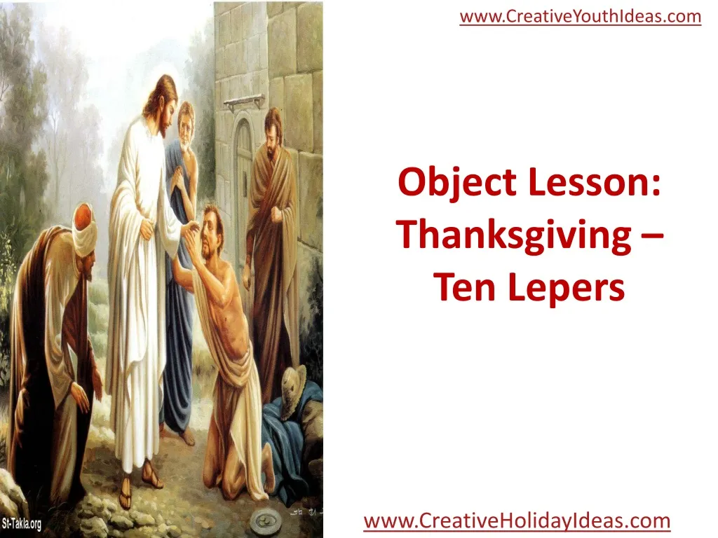 object lesson thanksgiving ten lepers